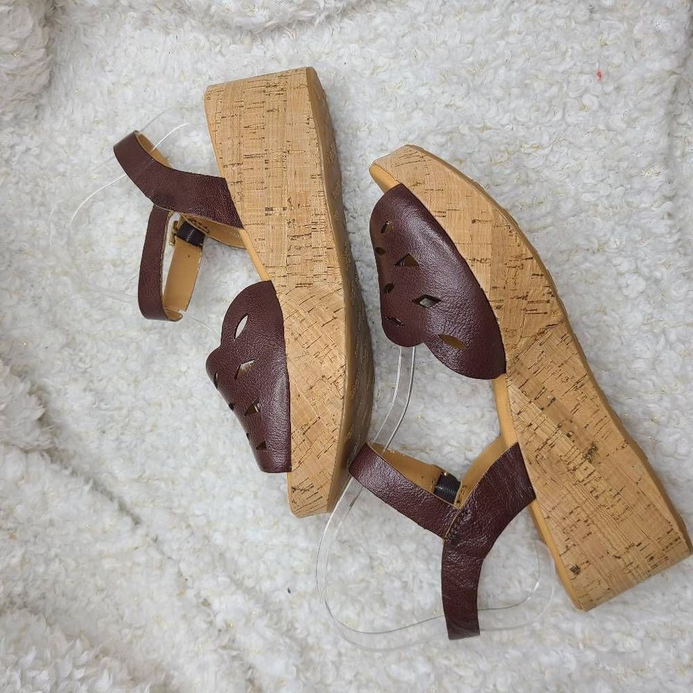 Korks by Kork-ease Platform Wedge Sandals sz 9 - Picture 12 of 12